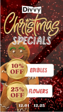 Christmas Specials Cannabis Promotion Portrait